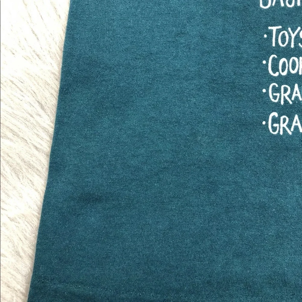 Vintage Teal Green Toddler Single Stitch Grandma Grandpa T Shirt